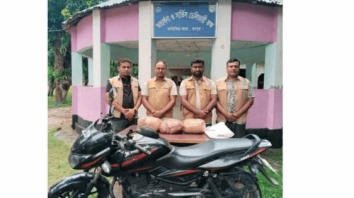 কাউনিয়ায় গাঁজাসহ মোটরসাইকেল রেখে পালালো মাদক ব্যবসায়ী!