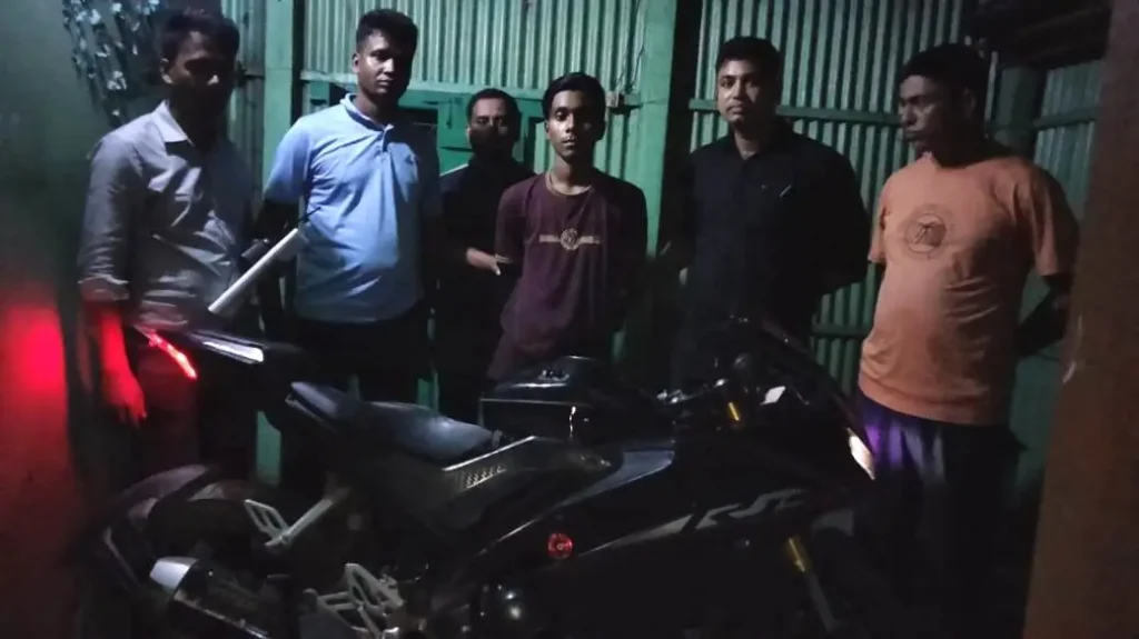 ভৈরবে জিপিএস ট্র্যাকারের সাহায্যে চোরাই মোটরসাইকেল উদ্ধার!