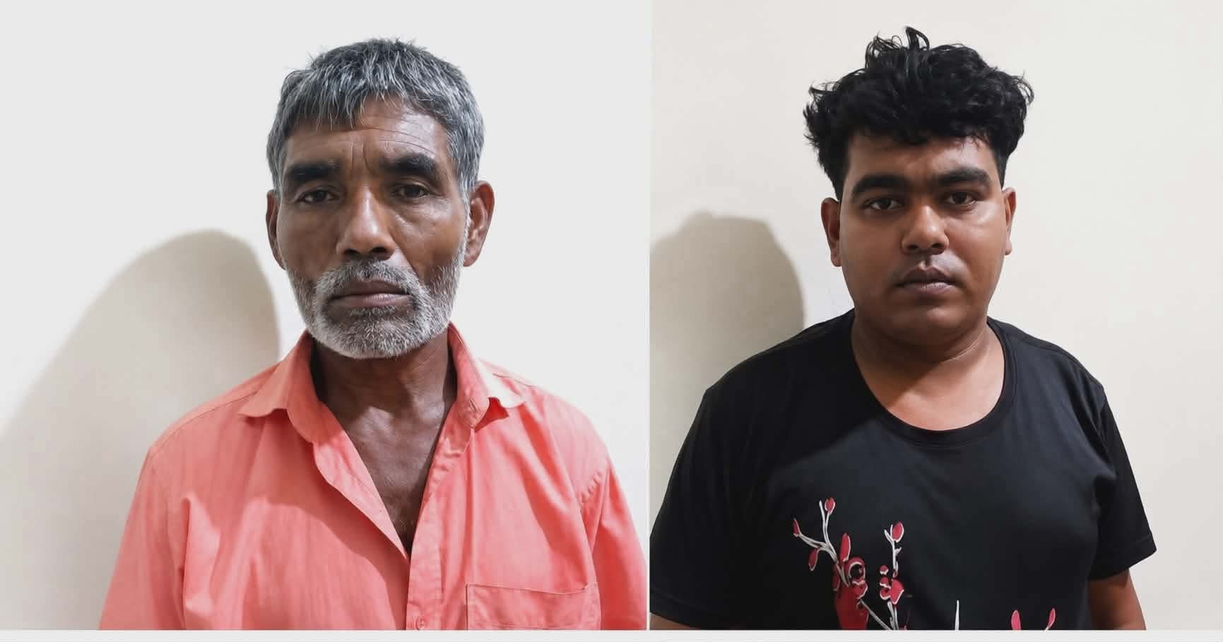 পঞ্চগড়ে ১৫ বোতল বিদেশী মদসহ পিতা পুত্র আটক