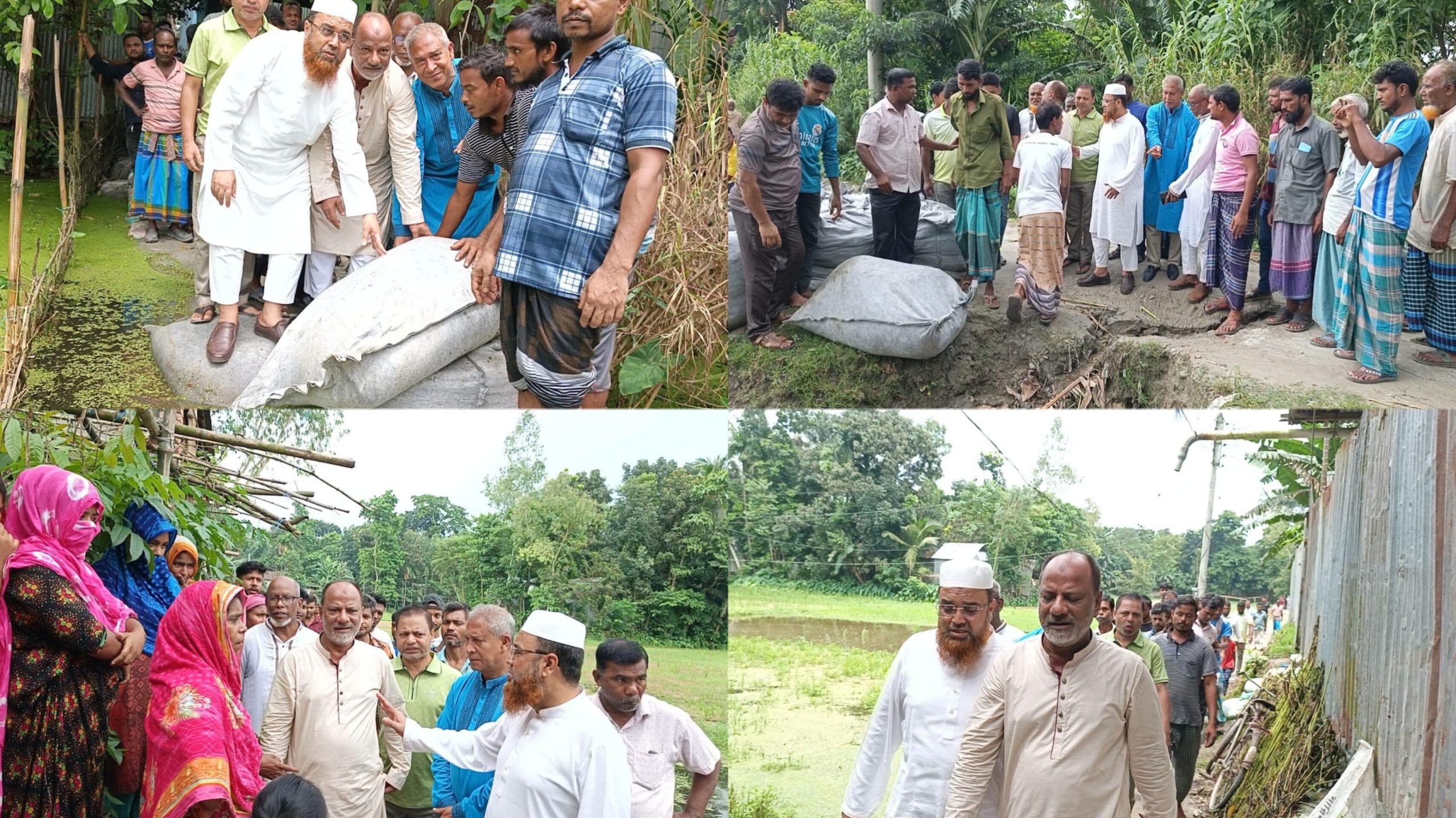 কাঁচা রাস্তা ও বাঁধ সংস্কারের উদ্বোধন করেন কুড়িগ্রাম জেলা প্রশাসক