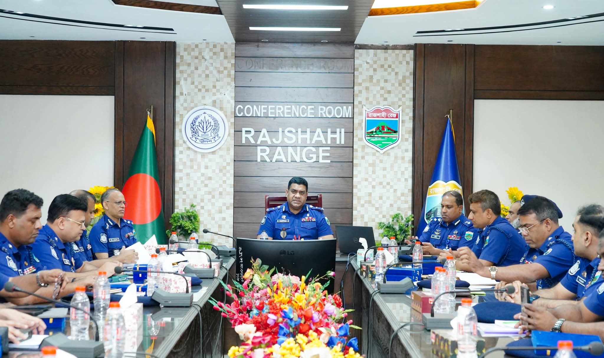 রাজশাহী রেঞ্জে মাসিক অপরাধ পর্যালোচনা সভা অনুষ্ঠিত