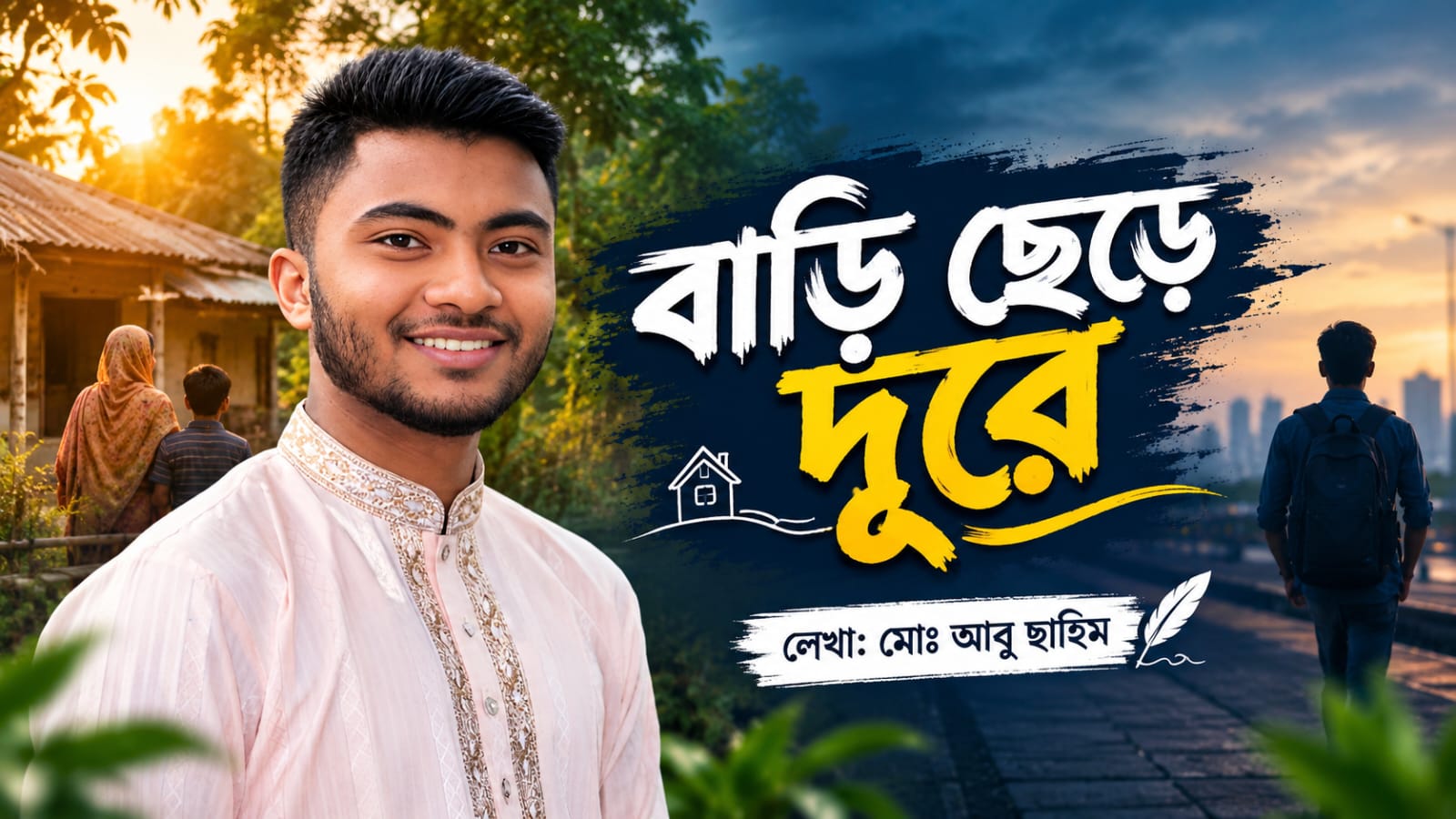 আবু ছাহিম -এর কবিতা ‘বাড়ি ছেড়ে দূরে’
