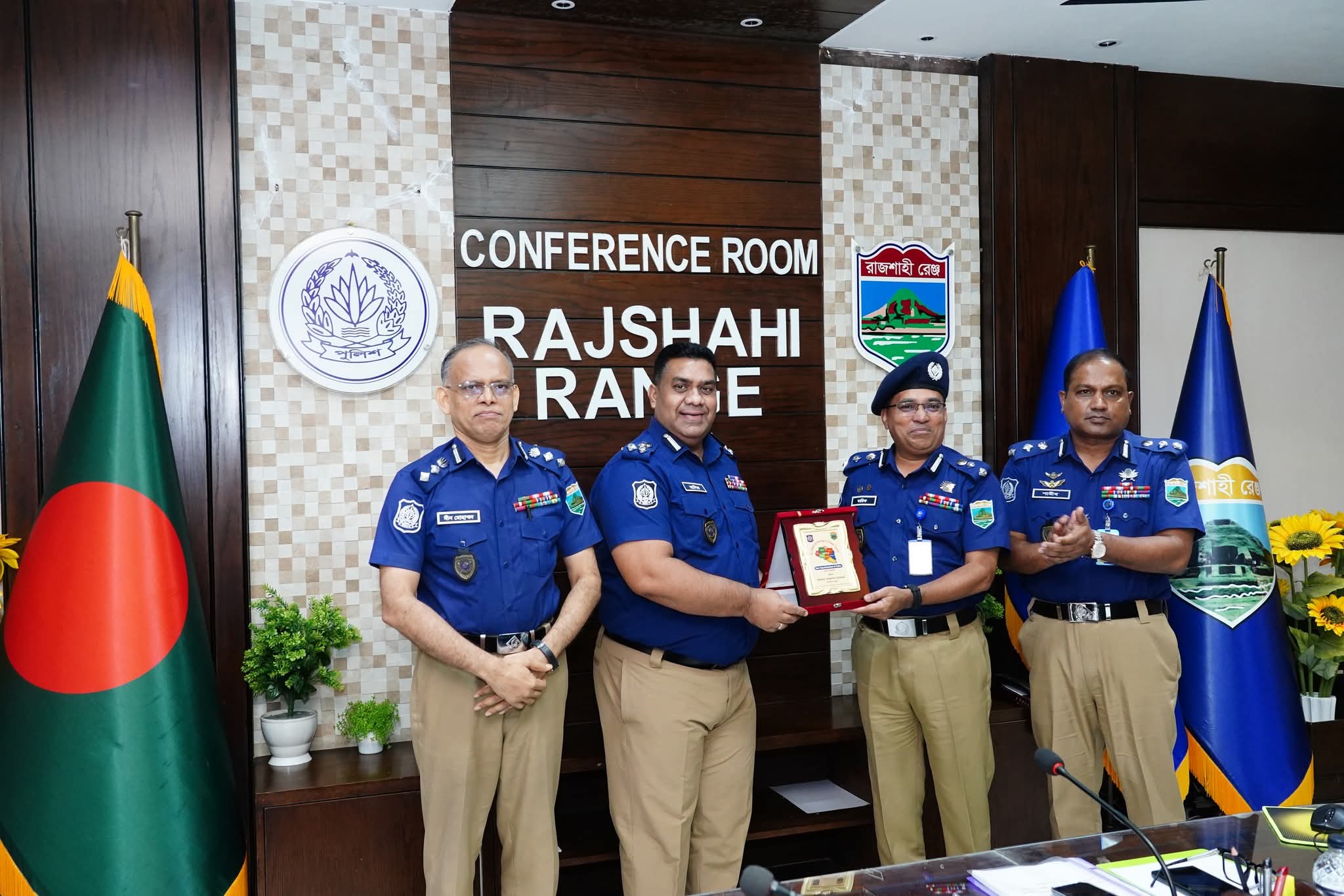 রাজশাহী রেঞ্জের মাসিক অপরাধ পর্যালোচনা সভা অনুষ্ঠিত